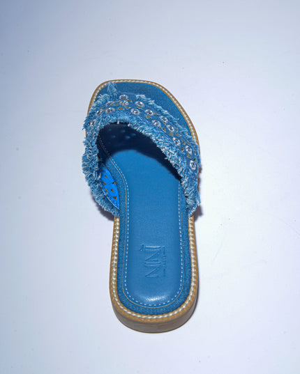 NINI` PARIS 2621 SANDALO INFRADITO BLU