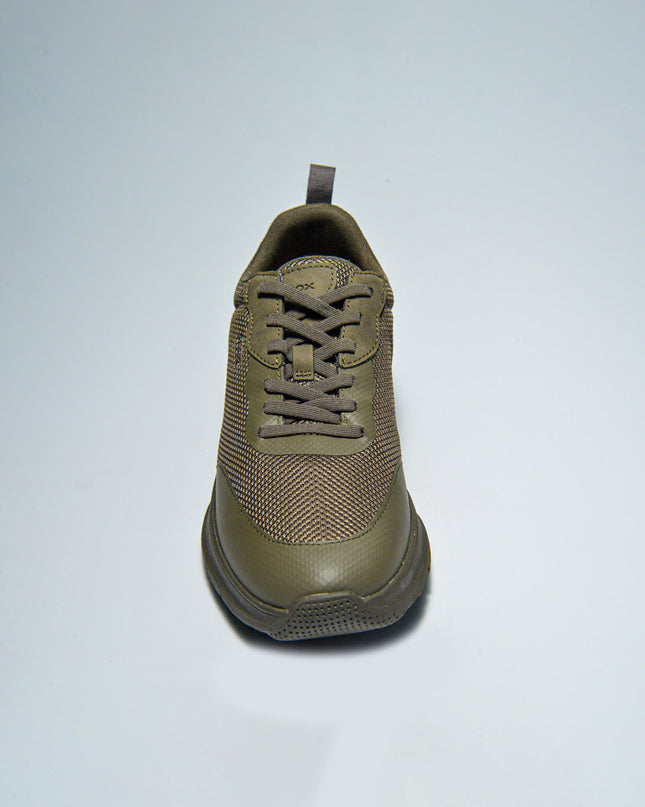 GEOX U46HSB SNEAKERS IN TELA VERDE