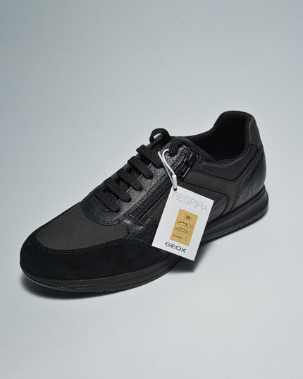 GEOX U46H5A SNEAKERS NERA CON ZIP