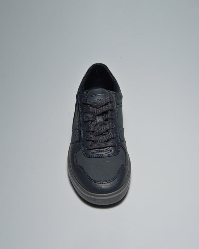GEOX U45BCA SNEAKERS CON ZIP LATERALE BLU