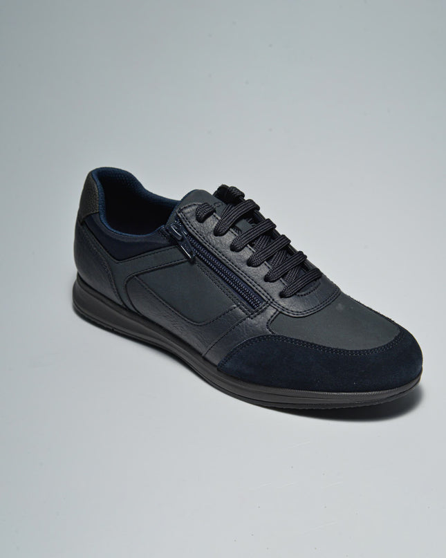 GEOX U46H54 SNEAKERS CON ZIP LATERALE BLU