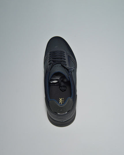 GEOX U46H54 SNEAKERS CON ZIP LATERALE BLU