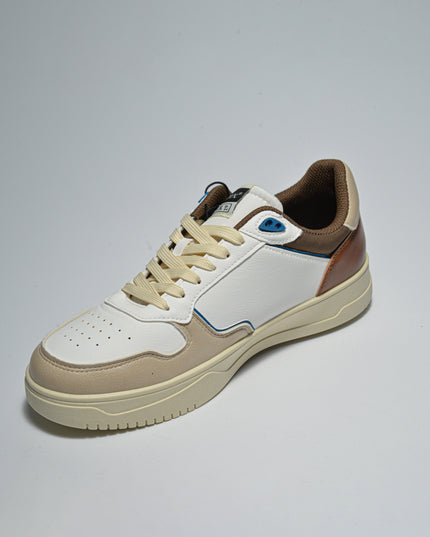 AVIREX T002 SNEAKERS BIANCA-MARRONE