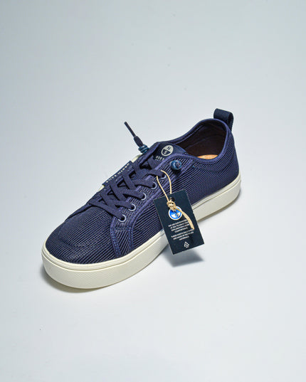 NORTH SAILS E033 SNEAKERS IN TELA BLU CON GOMMA BIANCA