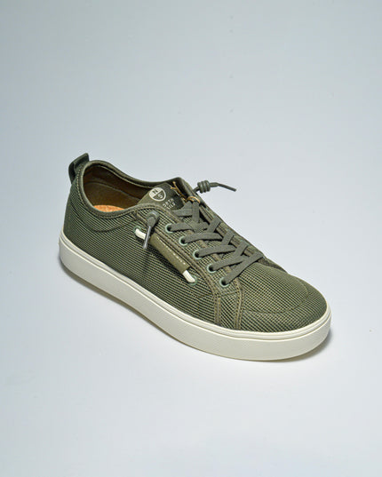 NORTH SAILS E034 SNEAKERS IN TELA VERDE CON GOMMA BIANCA