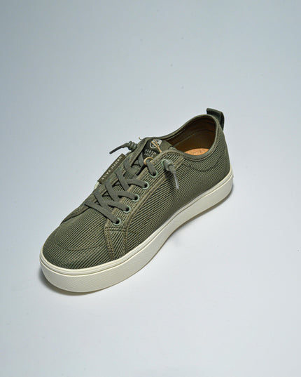 NORTH SAILS E034 SNEAKERS IN TELA VERDE CON GOMMA BIANCA