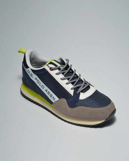 U.S. Polo Assn. C.C GE01 SNEAKERS IN TELA BLU-GRIGIA