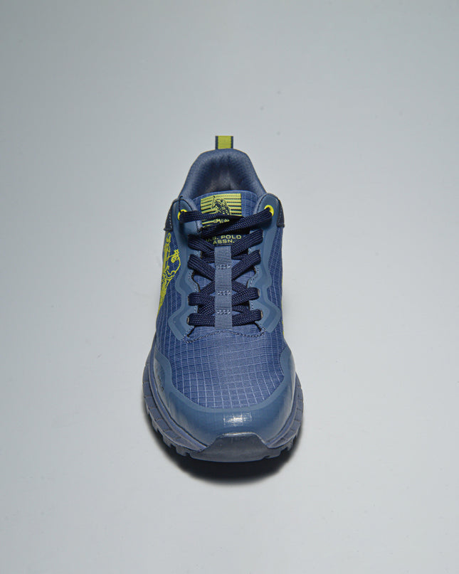 U.S. POLO ASSN. U004 SNEAKERS IN TELA BLU-GIALLA