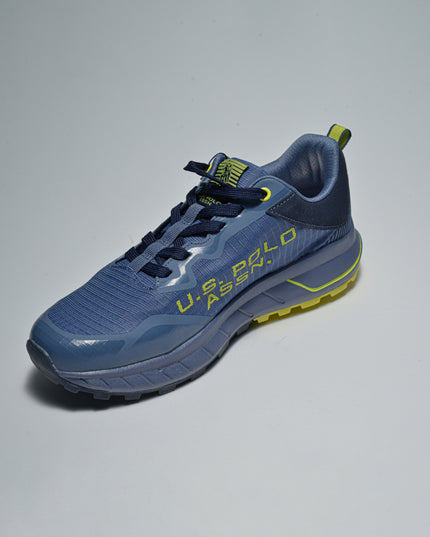 U.S. POLO ASSN. U004 SNEAKERS IN TELA BLU-GIALLA