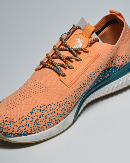U.S. Polo Assn. C.C A002 SNEAKERS IN TELA ARANCIONE