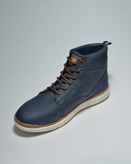 U.S POLO ASSN C.C L001 SNEAKERS BLU CON LACCI MARRONI