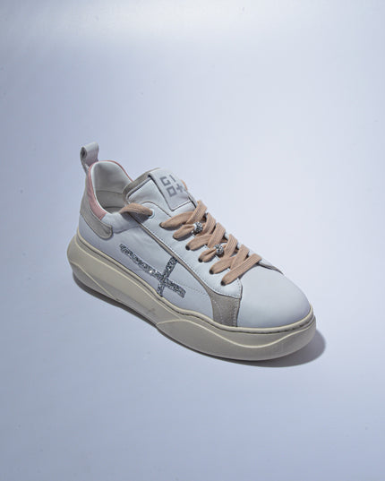 GIO+ A63M C.C SNEAKERS BIANCA-ROSA
