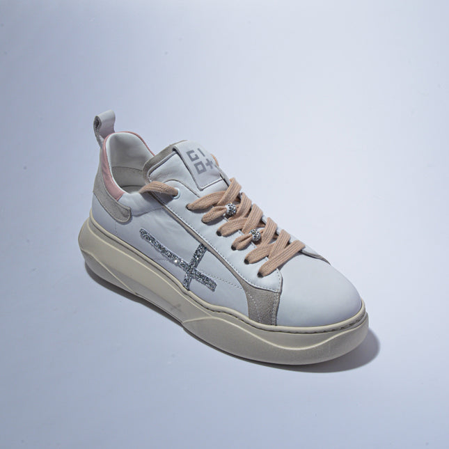 GIO+ A63M C.C SNEAKERS BIANCA-ROSA