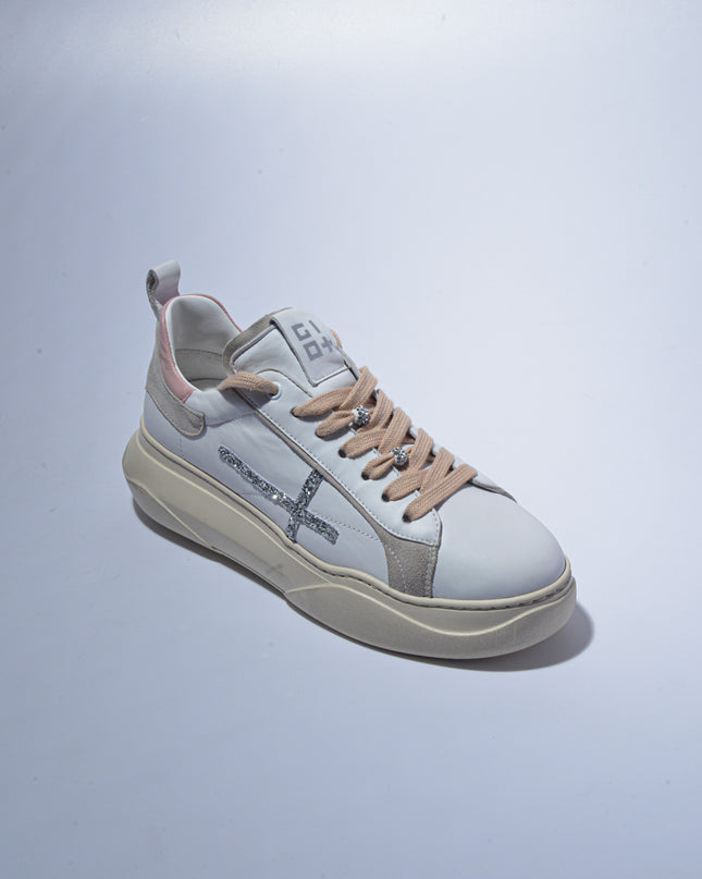 GIO+ A63M C.C SNEAKERS BIANCA-ROSA
