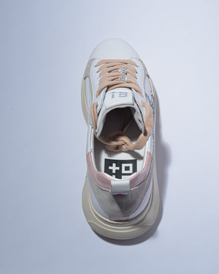GIO+ A63M C.C SNEAKERS BIANCA-ROSA