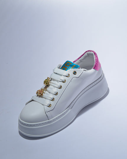 GIO+ 158A C.C SNEAKERS BIANCA-VERDE