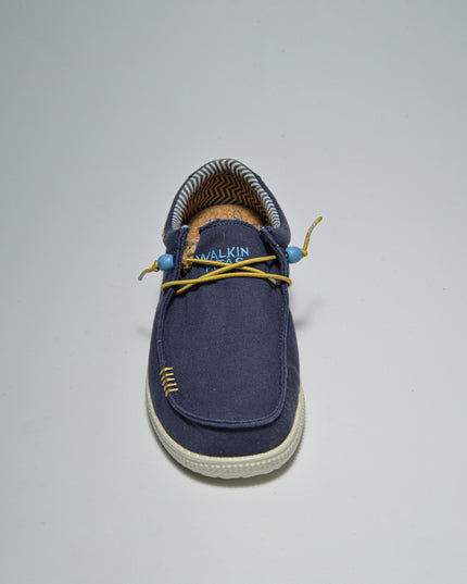 PITAS RMAN MOCASSINO IN TELA BLU