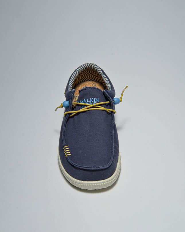 PITAS RMAN MOCASSINO IN TELA BLU