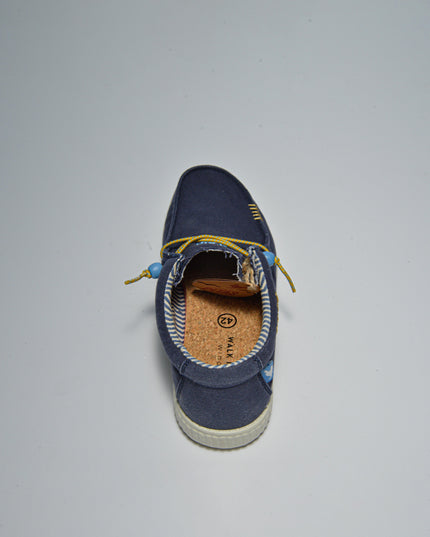 PITAS RMAN MOCASSINO IN TELA BLU