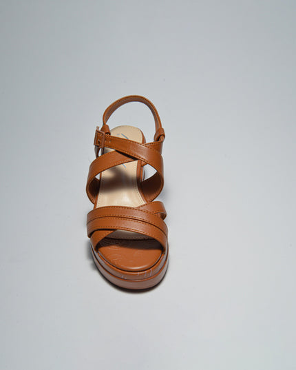 ALVIERO MARTINI 5632 SANDALO CON ZEPPA MARRONE