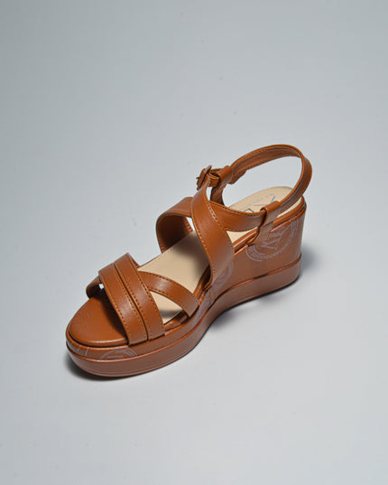ALVIERO MARTINI 5632 SANDALO CON ZEPPA MARRONE