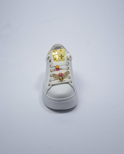 GIO+ 318A C.C SNEAKERS BIANCA-ORO