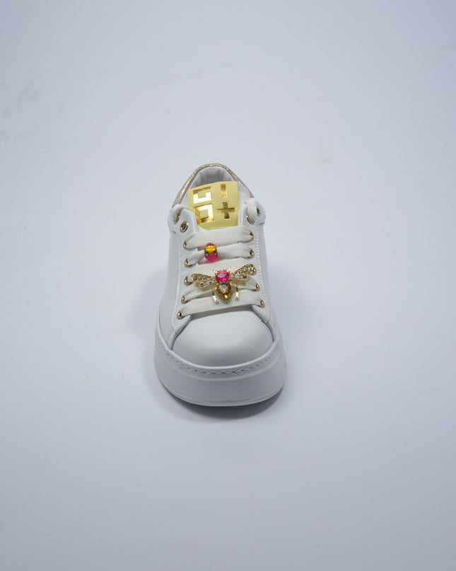 GIO+ 318A C.C SNEAKERS BIANCA-ORO