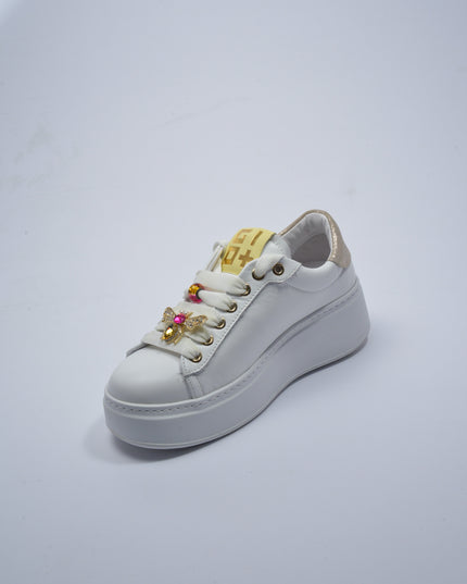 GIO+ 318A C.C SNEAKERS BIANCA-ORO