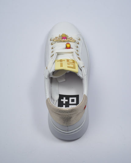 GIO+ 318A C.C SNEAKERS BIANCA-ORO