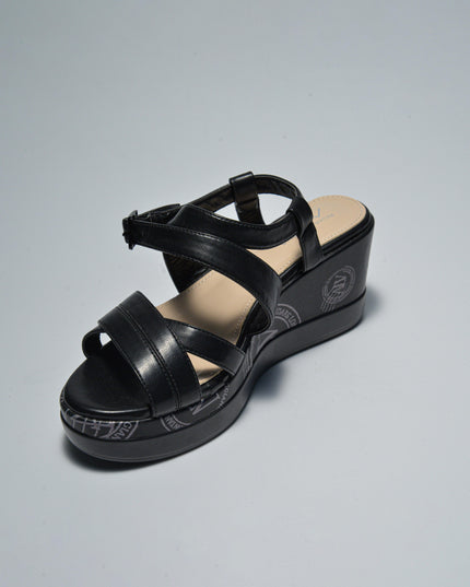 ALVIERO MARTINI 5639 SANDALO CON ZEPPA NERO