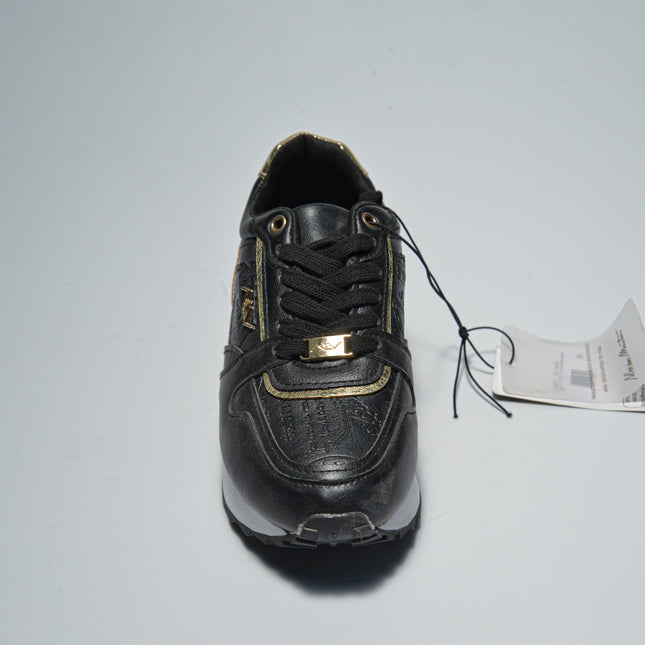 ALVIERO MARTINI 0217 SNEAKERS NERO-ORO