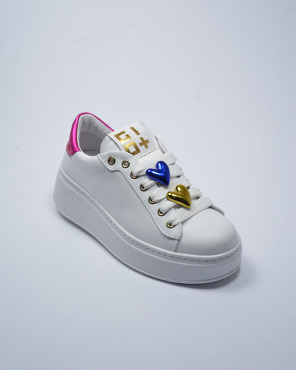GIO+ 328A SNEAKERS BIANCO-FUCSIA