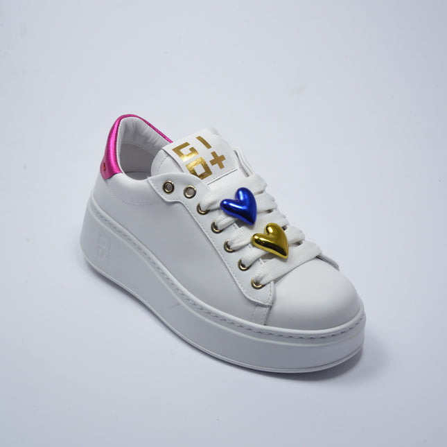 GIO+ 328A SNEAKERS BIANCO-FUCSIA