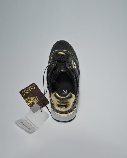 ALVIERO MARTINI 0217 SNEAKERS NERO-ORO