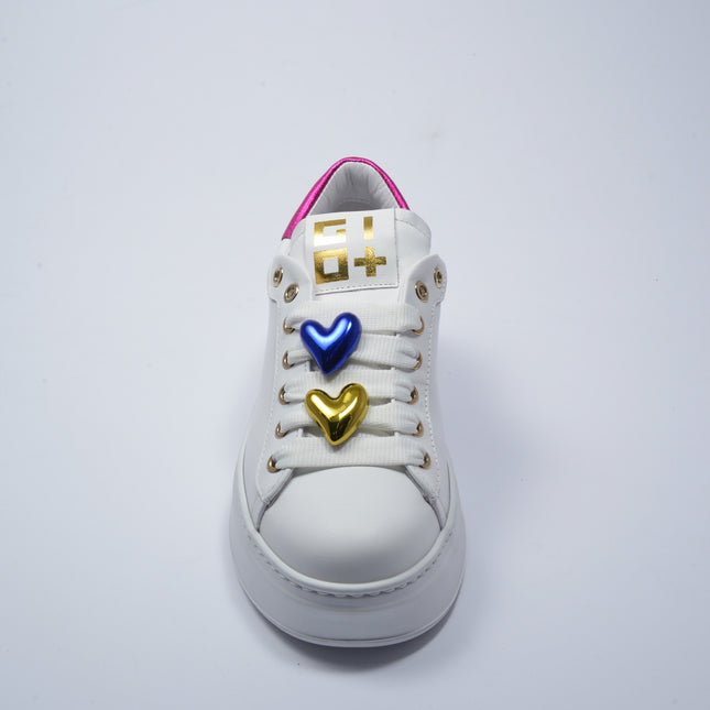 GIO+ 328A SNEAKERS BIANCO-FUCSIA