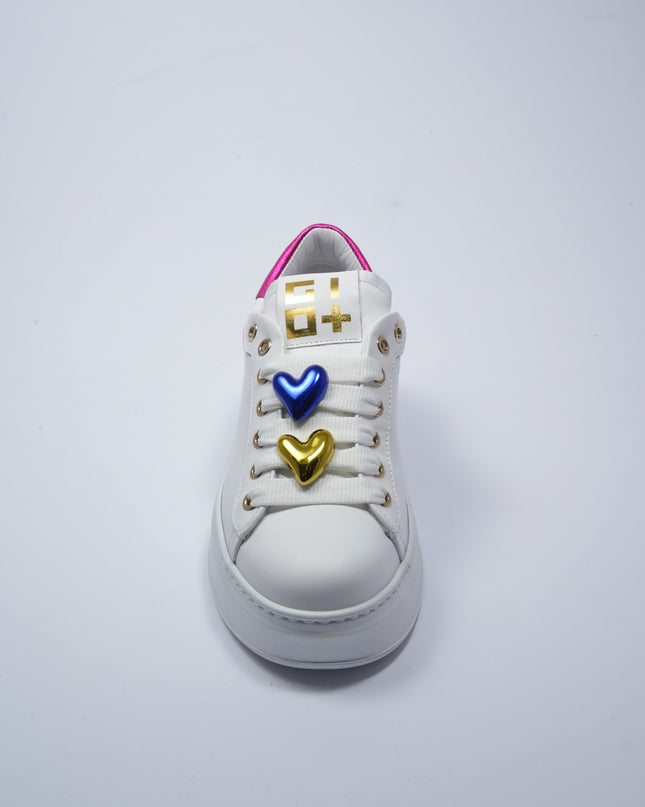 GIO+ 328A SNEAKERS BIANCO-FUCSIA