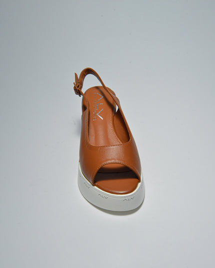 ALVIERO MARTINI 3632 SANDALO CON ZEPPA MARRONE