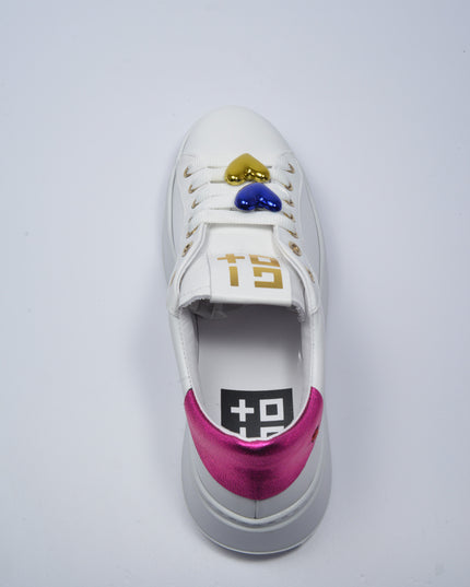 GIO+ 328A SNEAKERS BIANCO-FUCSIA