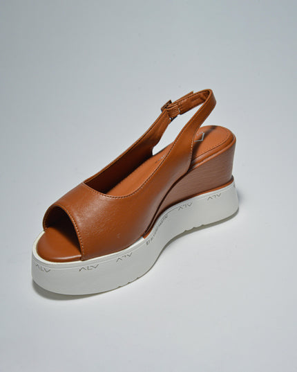 ALVIERO MARTINI 3632 SANDALO CON ZEPPA MARRONE