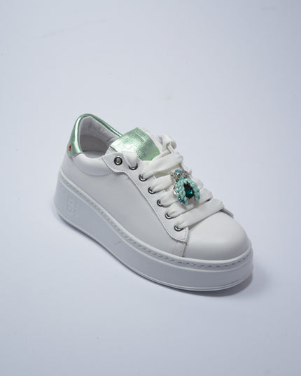 GIO+ 302A SNEAKERS BIANCO-VERDE