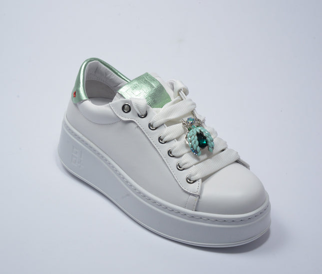 GIO+ 302A SNEAKERS BIANCO-VERDE