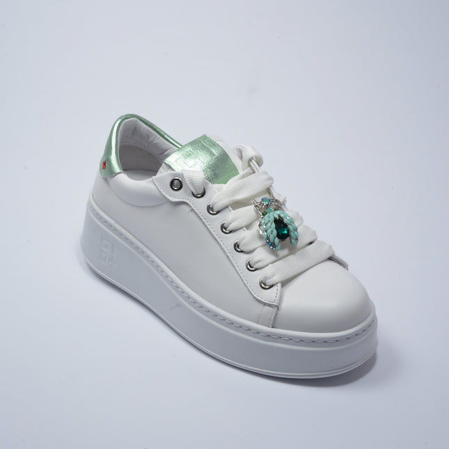 GIO+ 302A SNEAKERS BIANCO-VERDE