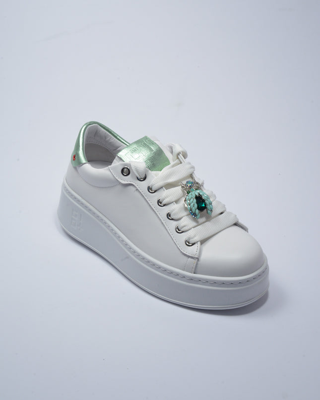 GIO+ 302A SNEAKERS BIANCO-VERDE
