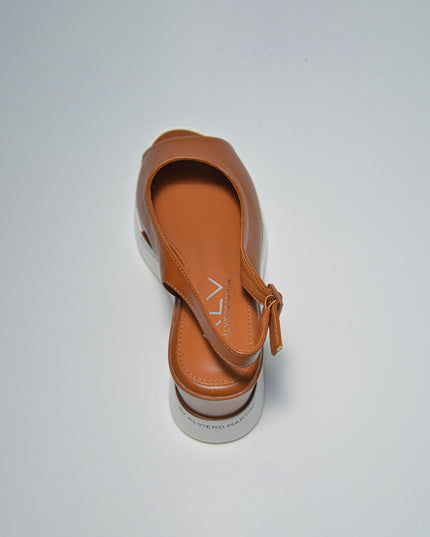 ALVIERO MARTINI 3632 SANDALO CON ZEPPA MARRONE