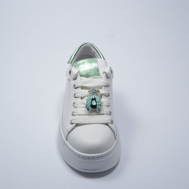 GIO+ 302A SNEAKERS BIANCO-VERDE