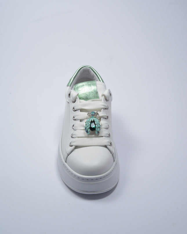 GIO+ 302A SNEAKERS BIANCO-VERDE