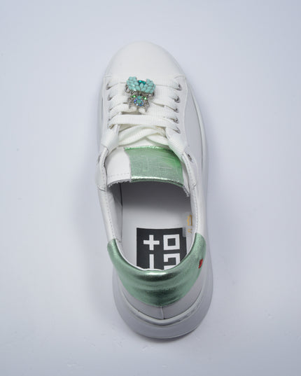 GIO+ 302A SNEAKERS BIANCO-VERDE