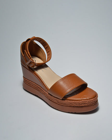 ALVIERO MARTINI 4632 SANDALO CON ZEPPA MARRONE