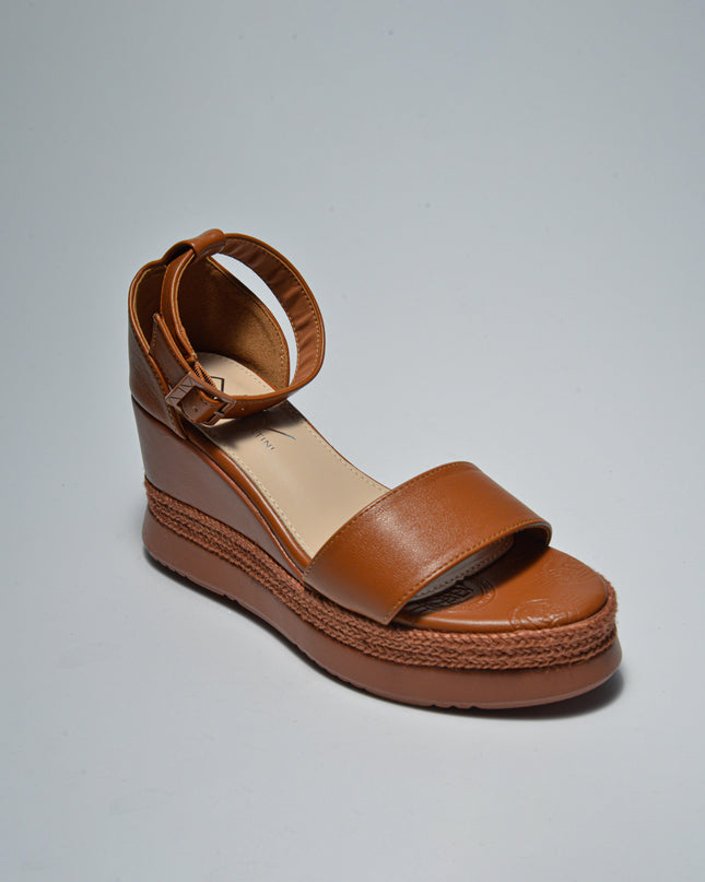 ALVIERO MARTINI 4632 SANDALO CON ZEPPA MARRONE
