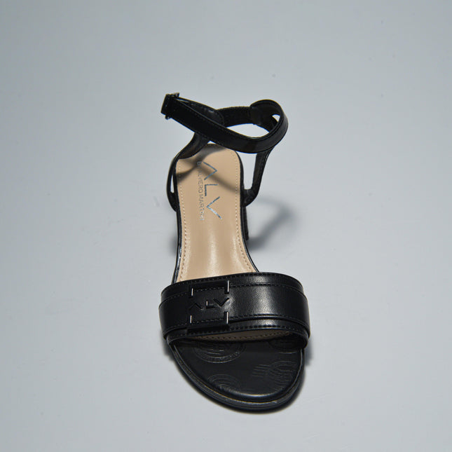 ALVIERO MARTINI 8639 SANDALO CON TACCO BASSO NERO